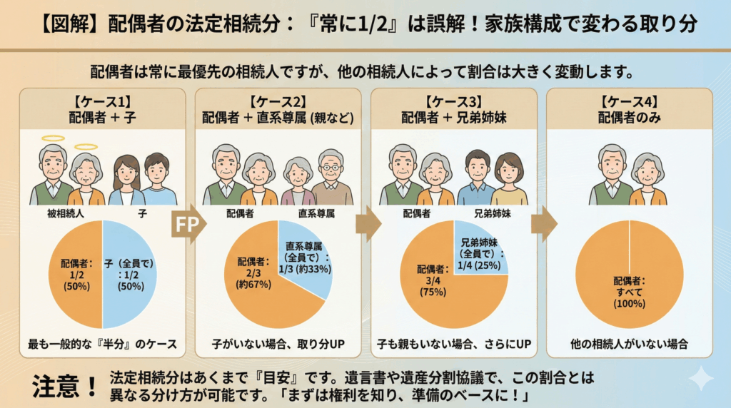 配偶者の「法定相続分」の基本