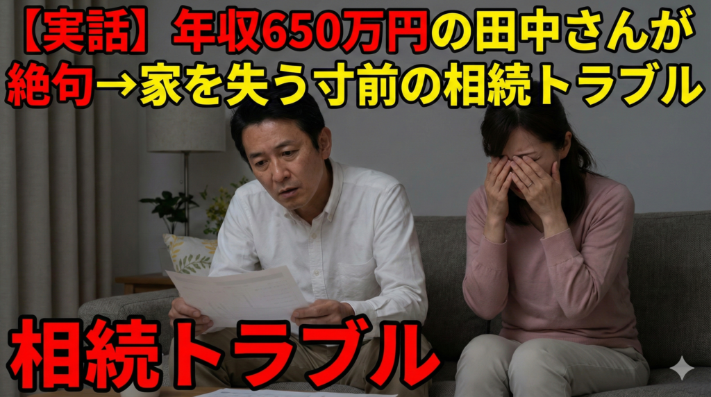 【実話】年収650万円の田中さんが絶句→家を失う寸前の相続トラブル