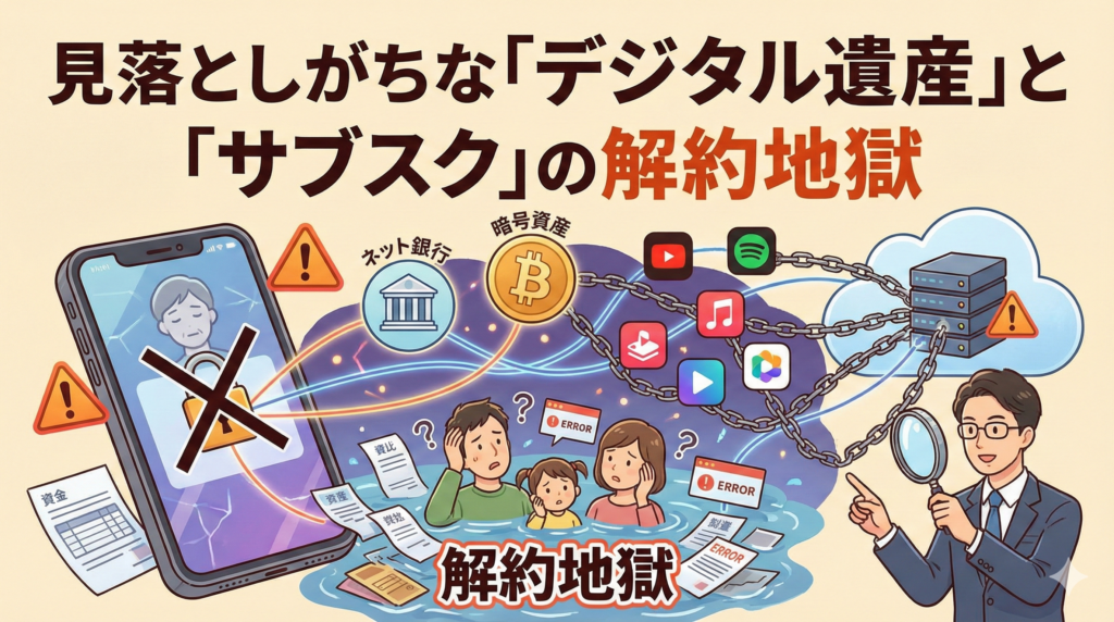 「デジタル遺産」と「サブスク」の解約地獄