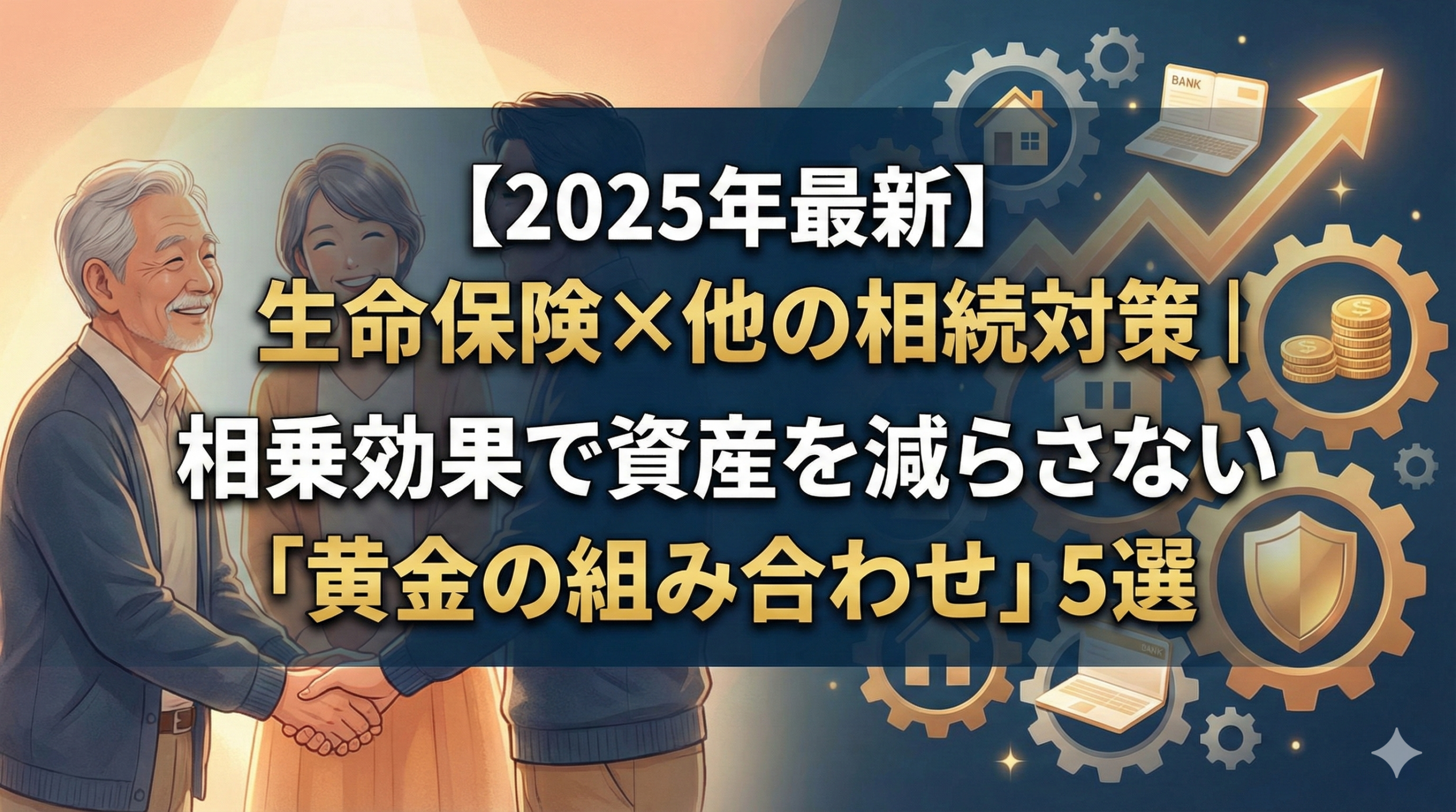 【2025年最新】生命保険×他の相続対策｜相乗効果で資産を減らさない「黄金の組み合わせ」5選
